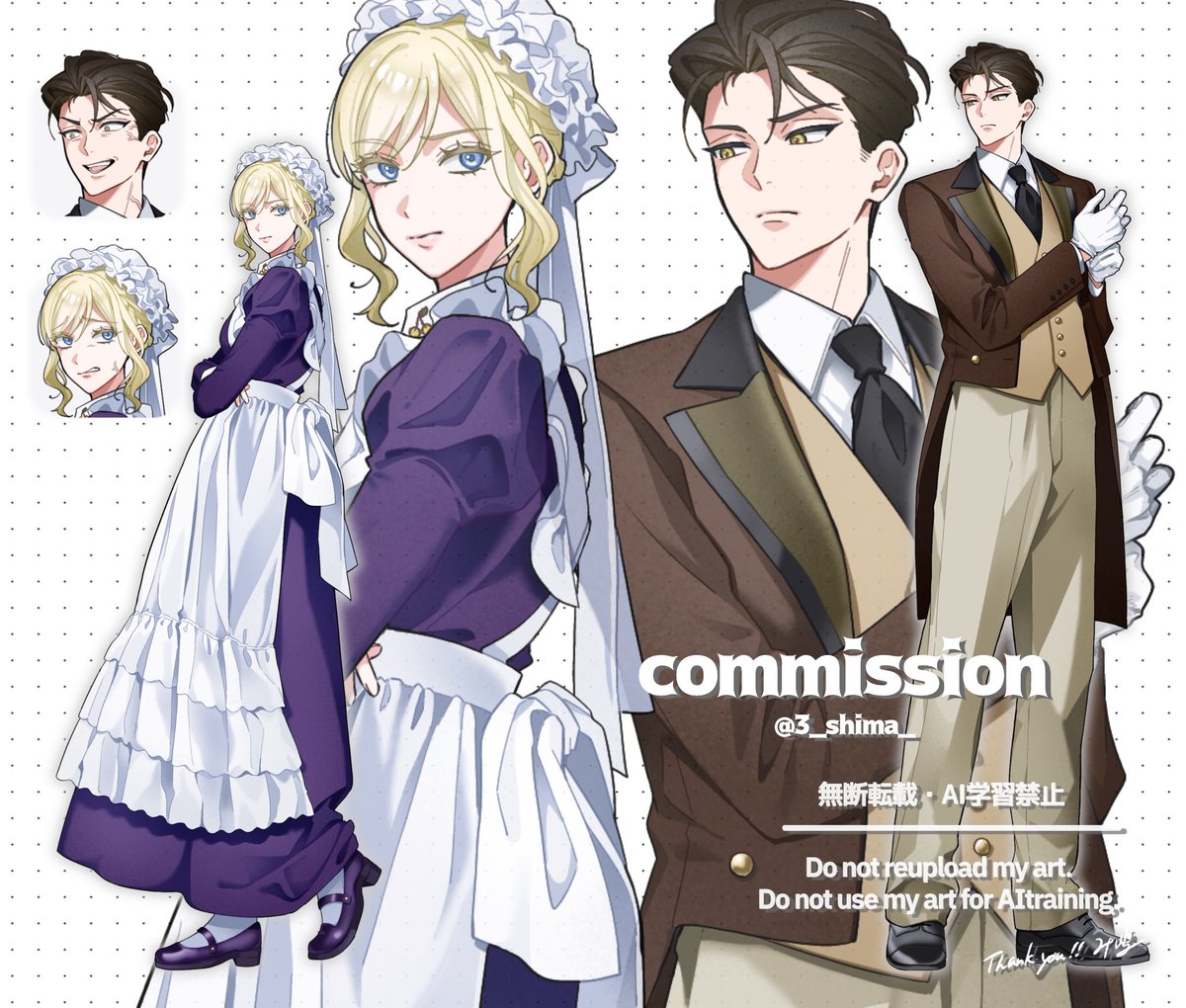3_shima_'s tweet photo. #Commission
ペアでのご依頼でした！ありがとうございました✨ https://t.co/r1ATWblwck