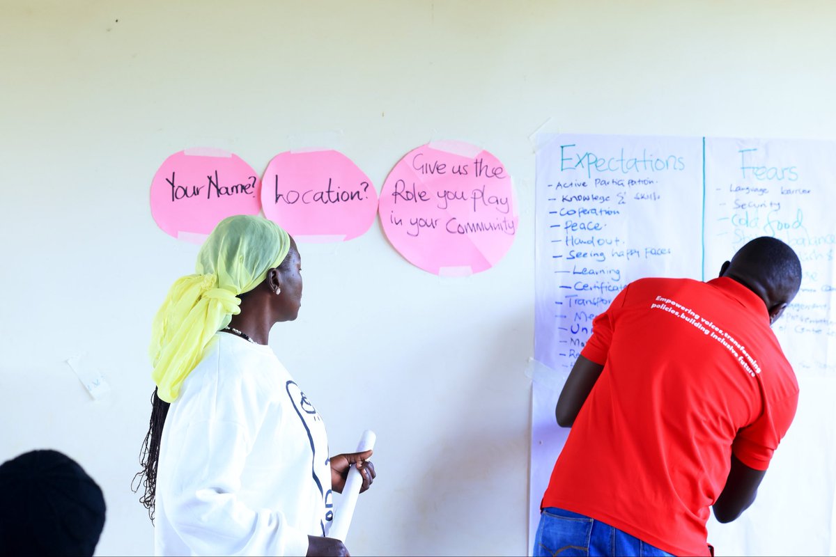 actionaiduganda's tweet photo. Participants are exploring the principles of community-based protection by identifying protection risks, understanding women’s rights, and discussing practical solutions to strengthen safety and dignity within their communities. #CommunityProtection https://t.co/xGTashcTVp