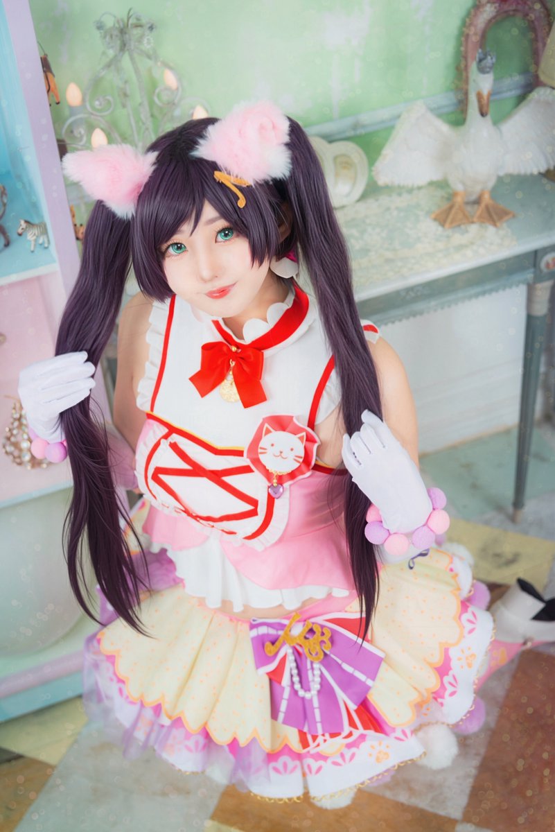 コスプレ #cosplay ラブライブ! μ's キャットツインテール 💜 東條希