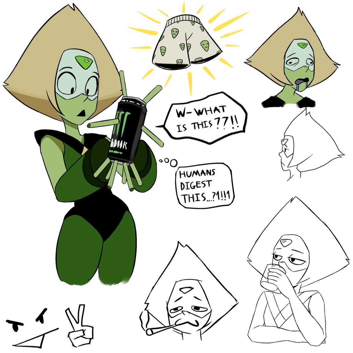 PhamQuangKhaiii's tweet photo. Day 712 of learning to draw from Pinterest.

Peridot (from Steven Universe)

#fanart https://t.co/9XdybzrcdM