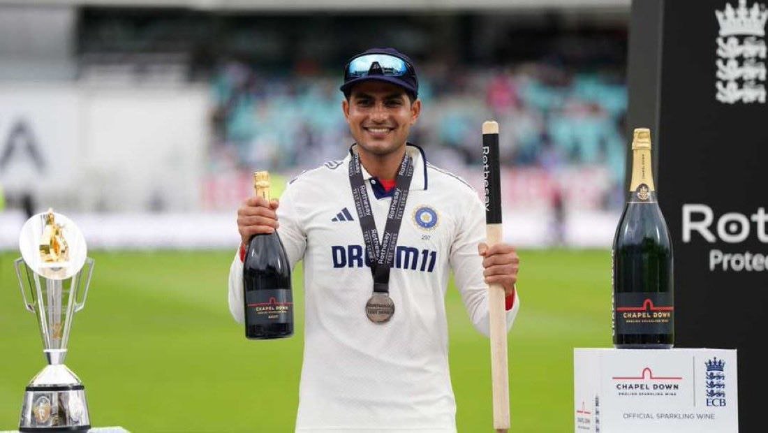memetimeout's tweet photo. - 754 Runs. 
- 75.40 Average. 
- 4 Hundreds. 
- 269 Highest individual score. 
- POTS award.

AN ICONIC PERFORMANCE BY CAPTAIN SHUBMAN GILL IN ENGLAND. 🇮🇳 https://t.co/pMesVnBozl