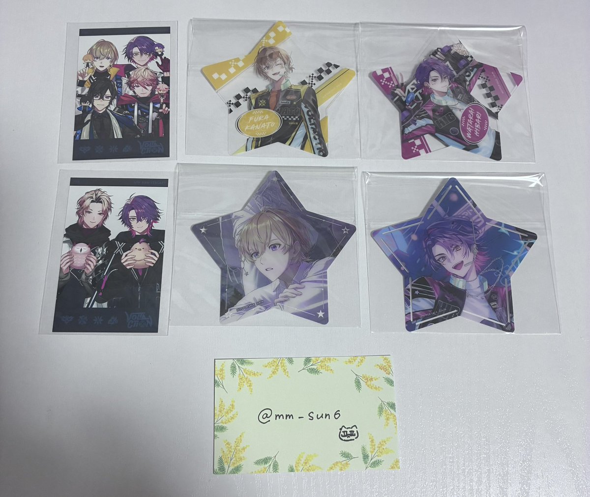 mm_sun6's tweet photo. 【交換】にじさんじ VOLTACTION ヴォルタ 4周年 4th anniversary チェキ風カード 特典 星型カード

【譲】画像1枚目
【求】画像2枚目、3枚目
(3枚目は♡優先です)

纏めての方優先の為、返信にお時間を頂く場合がございます🙇‍♂️
お気軽にお声がけ下さい🌷 https://t.co/h3DREUSiJ5