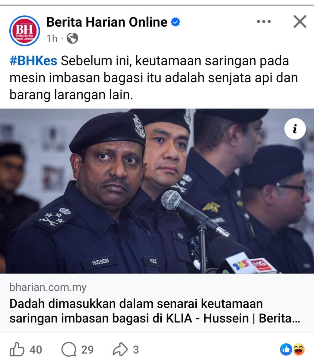 datukhensem's tweet photo. Wait what????

Rupanya selama ni dadah bukan dalam priority list imbasan bagasi di KLIA. 

HAHAHAHA https://t.co/w6fnN1lec4