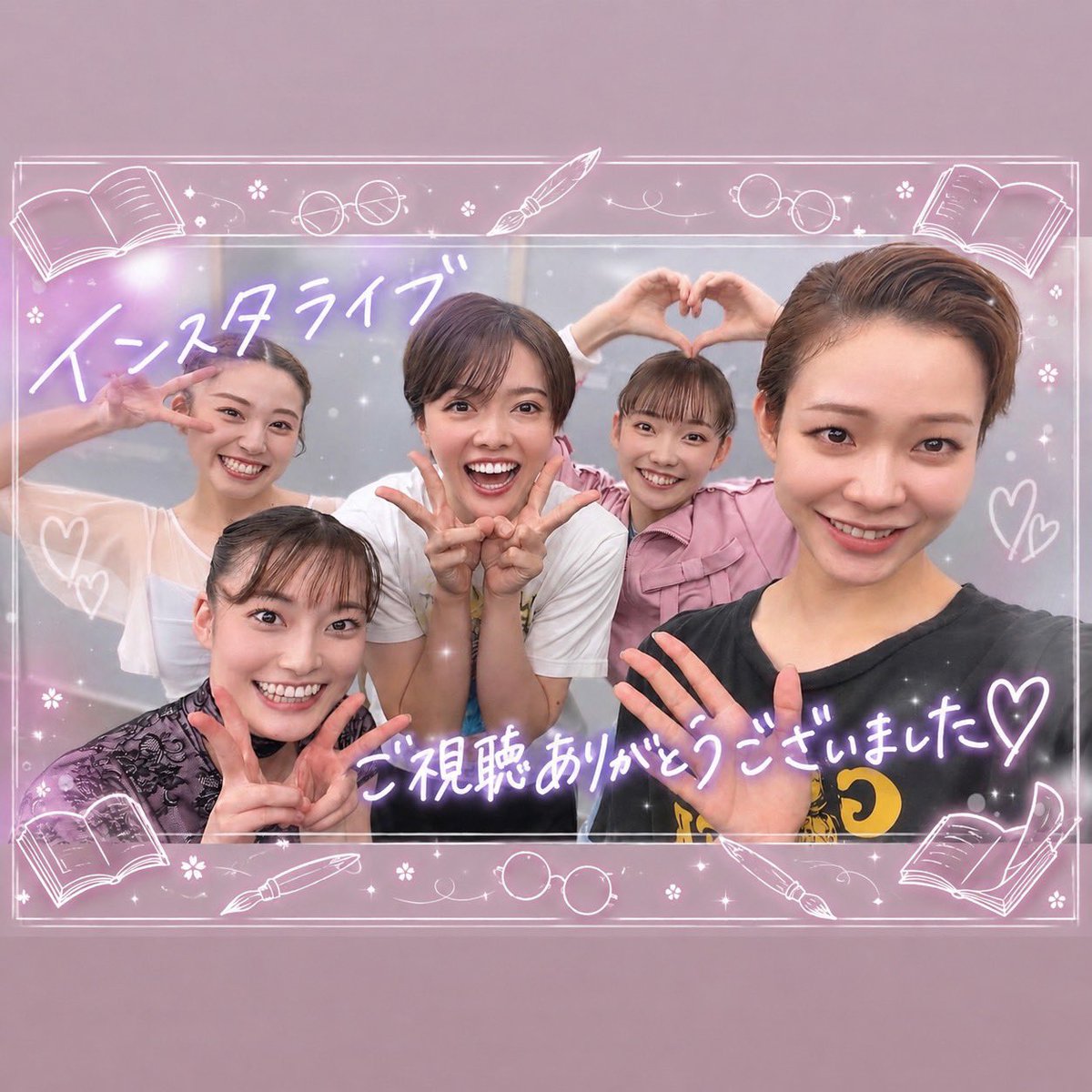 oskrevue's tweet photo. インスタライブをご視聴いただき、ありがとうございました✨

沢山の方にご覧いただけて、とても嬉しかったです！

ご覧いただけなかった方や、もう一度見たいという方は、是非アーカイブもご覧ください🌸

「Precious Stones」の初日は 8月15日(土)です！
皆様にお会いできることを楽しみに、お稽古に励んでまいります！

劇場でお待ちしております✨

(Precious Stones知颯メンバー一同)

#知颯かなで
#真織ひな
#ひより芽依
#妃乃愛
#美嶌ゆうき