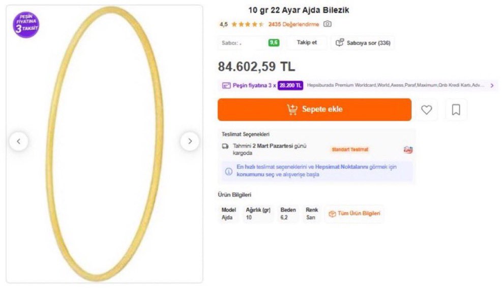 KriptonunUzmani's tweet photo. 🚨Taksitle bilezik alanlar battı!

Mart’ta 84.000 TL’ye satılan bilezik bu ay 58.000 TL’ye düştü.

Aynı bileziği kuyumcular 55.000 TL’ye geri alıyor. https://t.co/4NpYW1lKyd