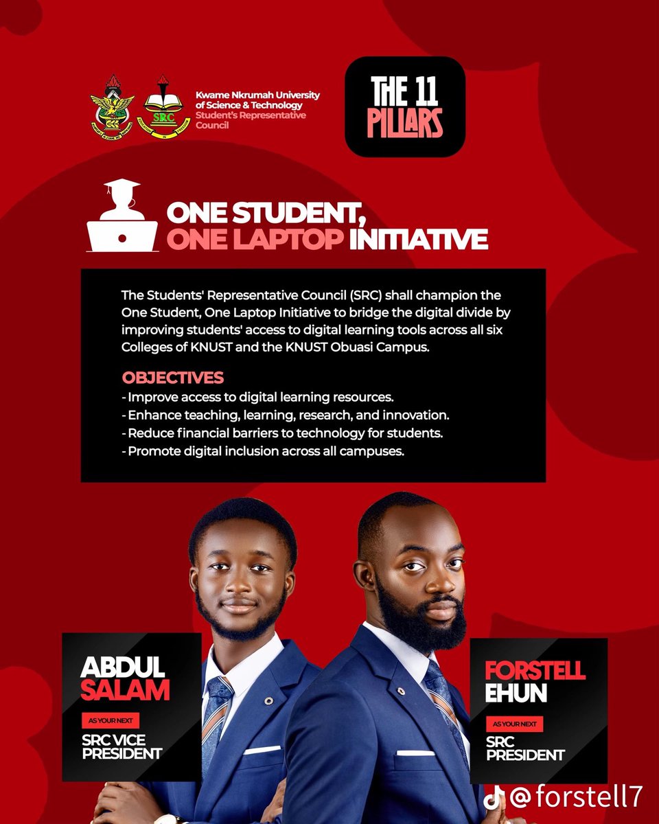 DebwouyWalinky7's tweet photo. The name is FORSTELL EHUN for KNUST SRC President 2026!

Number 7 on the ballot screen tomorrow, 5th August 🥹🤲🏿
The #66th Agenda! #TheForstellAgenda is a VALID One ☝️ 
#MOTION2.O activated 🔥🫵🏾

Habakkuk 2:2 : Then the Lord replied: Write down the revelation and make it plain on tablets so that a herald may run with it.