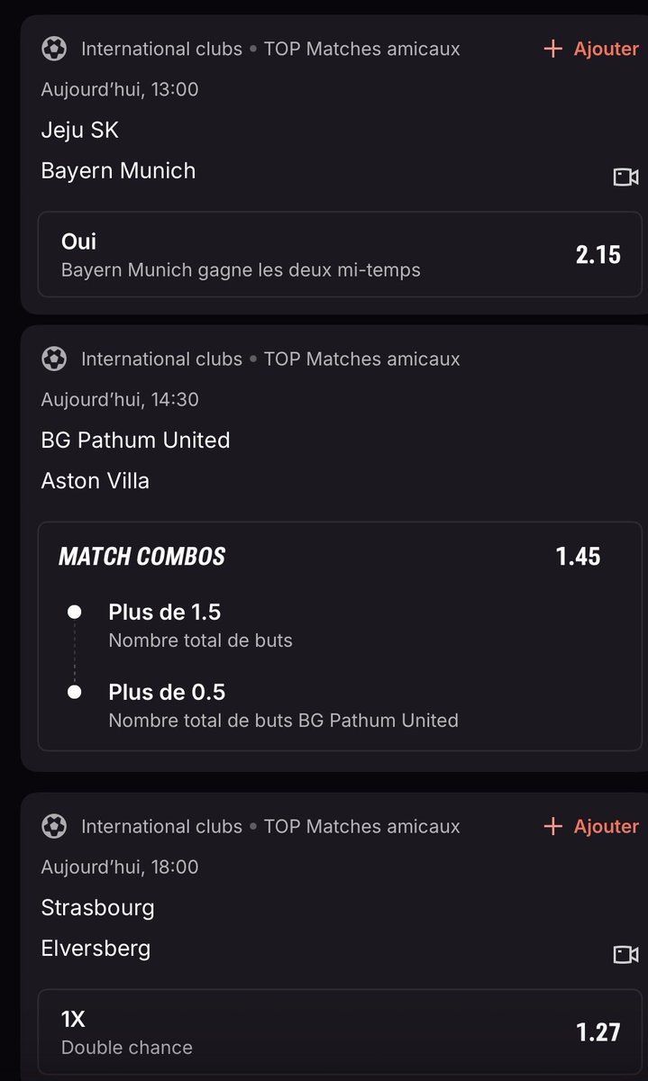 ravagebets's tweet photo. Yo l’équipe❤️
Fun pour commencer👊
7💶cote 94.68 ! gains 662,80💶 ❗️
Let’s go👊

#football #match https://t.co/TWDsFN6nbr