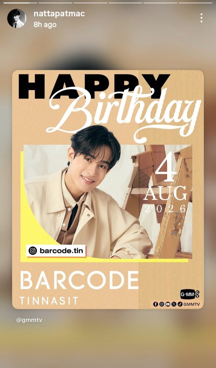 formysunflower_'s tweet photo. Mac is so sweet towards Codey he wished him last birthday too and he wished him again this year 🥰

HAPPY 22ND BDAY BARCODE

#Barcode22ndSymphony
#barcodetin #nattapatmac 
@BarcodeTin #unit https://t.co/7z6E0uvuTn