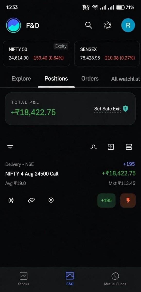 Bhardwaj_Astroo's tweet photo. Played expiry using astrology concept invested 3700 and taken profit of 18k in just 1 hour . #Nifty #CAS #astrology https://t.co/QtHrqiP7zs