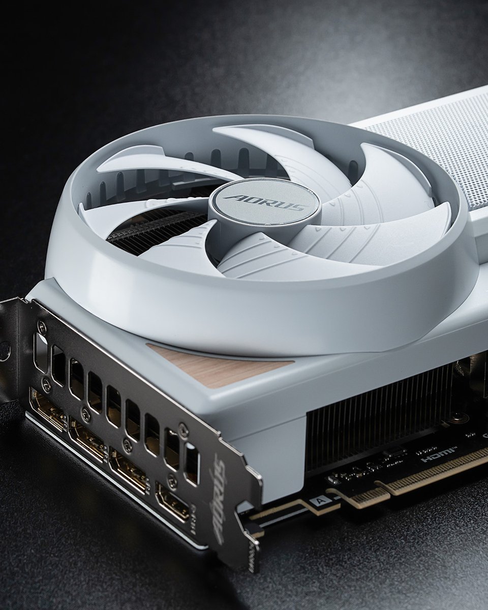 AorusOfficial's tweet photo. Not just a graphics card, it’s a lifestyle upgrade. 🤎

Powered by next-gen GDDR7, stealth cable management, and a wood grain finish, the AORUS GeForce RTX™ 5080 #INFINITY WOOD turns any high-end rig into a seamless work of art https://t.co/OdL35auifR