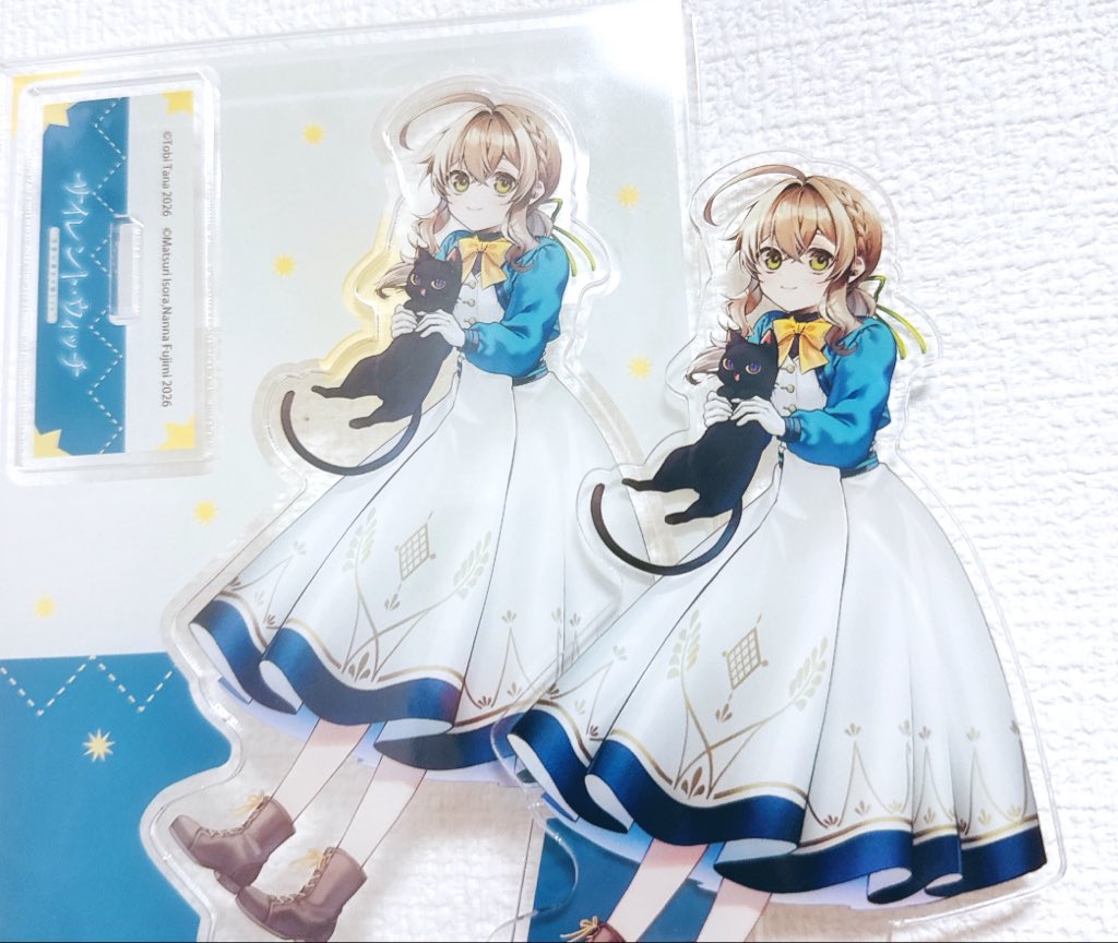 _tana_tobi_'s tweet photo. ゲーマーズ様のコミカライズ7巻限定版アクスタ🎀確認用サンプルをいただきました🙏✨か、可愛い…細かいところまでとても綺麗に印刷して貰っています😭💓ありがとうございます！

限定版予約ページもあります🛒よろしくお願いします🐈‍⬛
https://t.co/lg14M0LTP5 https://t.co/SdOp6dpzQK