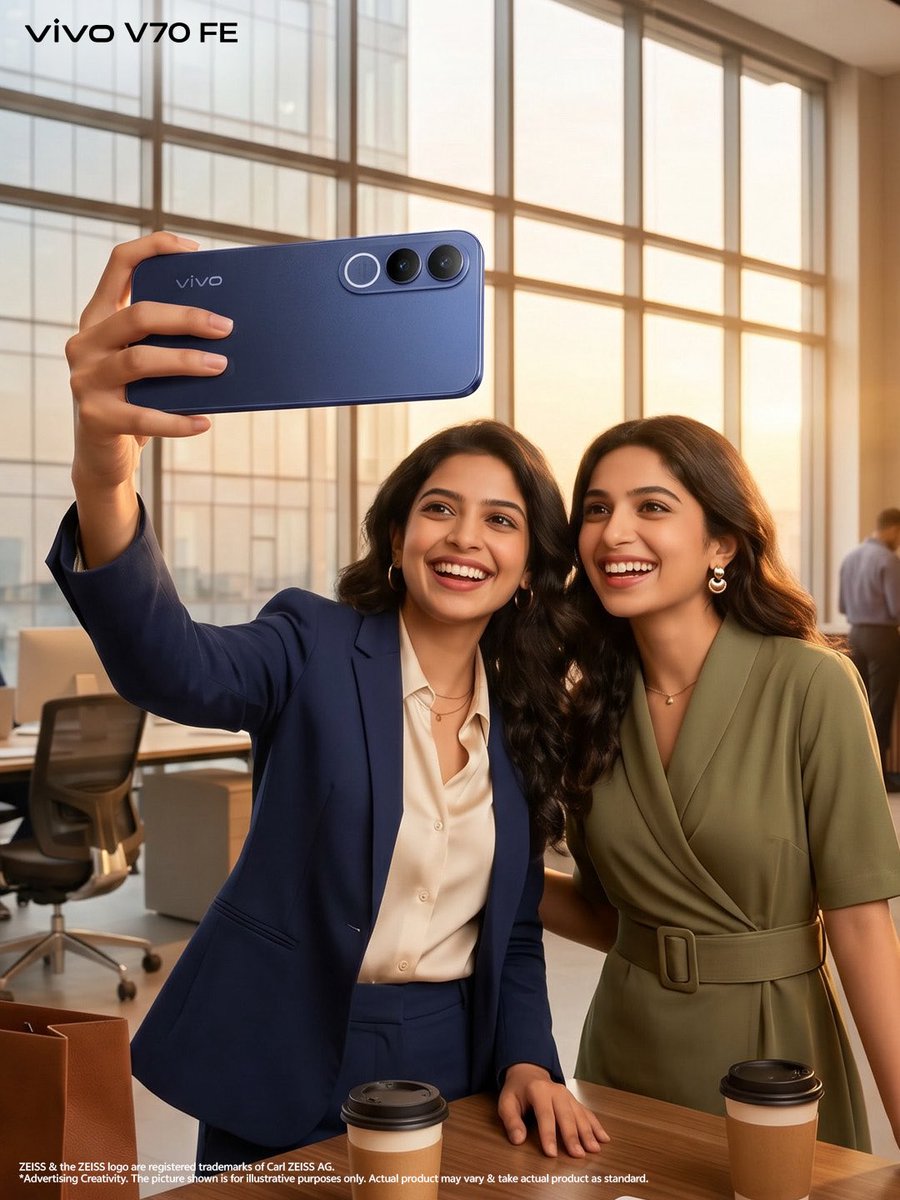 Vivo_India's tweet photo. vivo V70 FE in Monsoon Blue brings effortless elegance to every moment.

Buy now!

#vivoV70FE #PortraitSoPro #SlayEveryDetail https://t.co/bwf5GT8Ybf