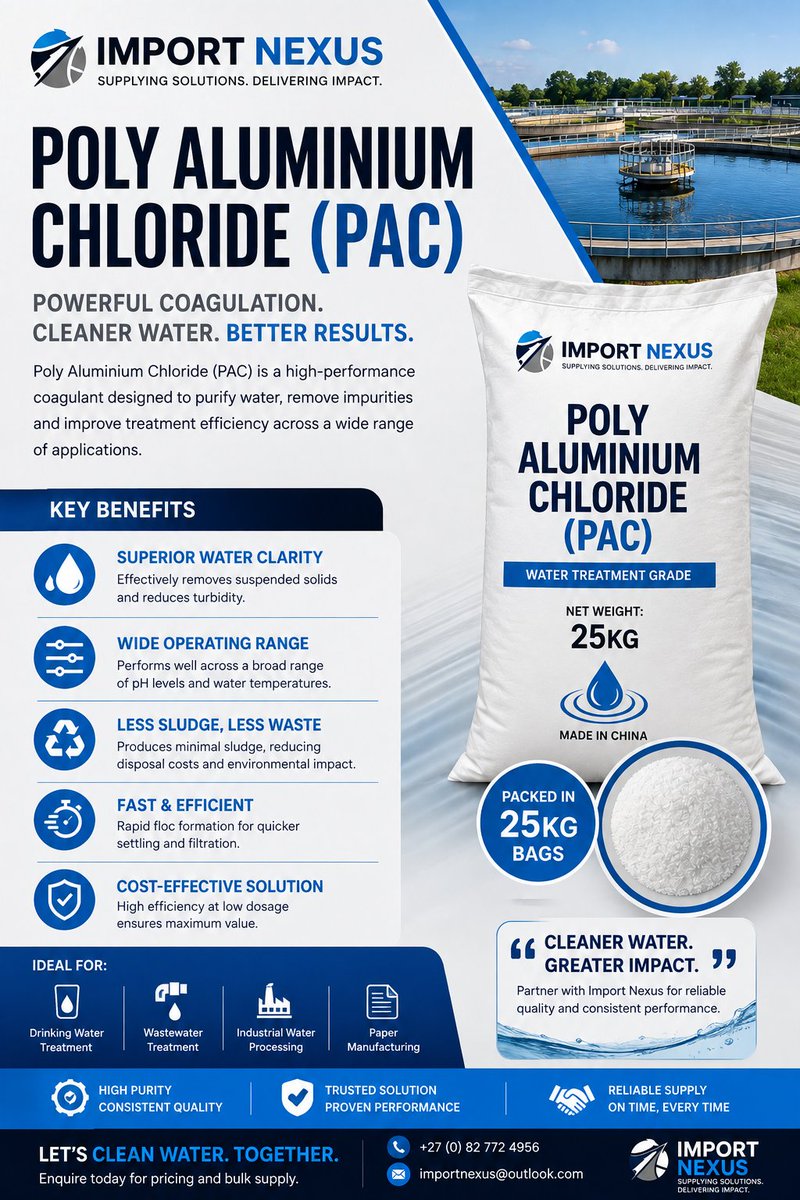 TVBC2022's tweet photo. #Sulphur #Sulfur #SulphurGranular #GranularSulphur #SulphurFertilizer #Agriculture #CropNutrition #Fertilizer #IndustrialChemicals #ChemicalSupply#PolyAluminiumChloride #PAC #WaterTreatment #WaterPurification #WastewaterTreatment #IndustrialWater #WaterSolutions #Coagulant #Clean https://t.co/KFQSjEjq8c