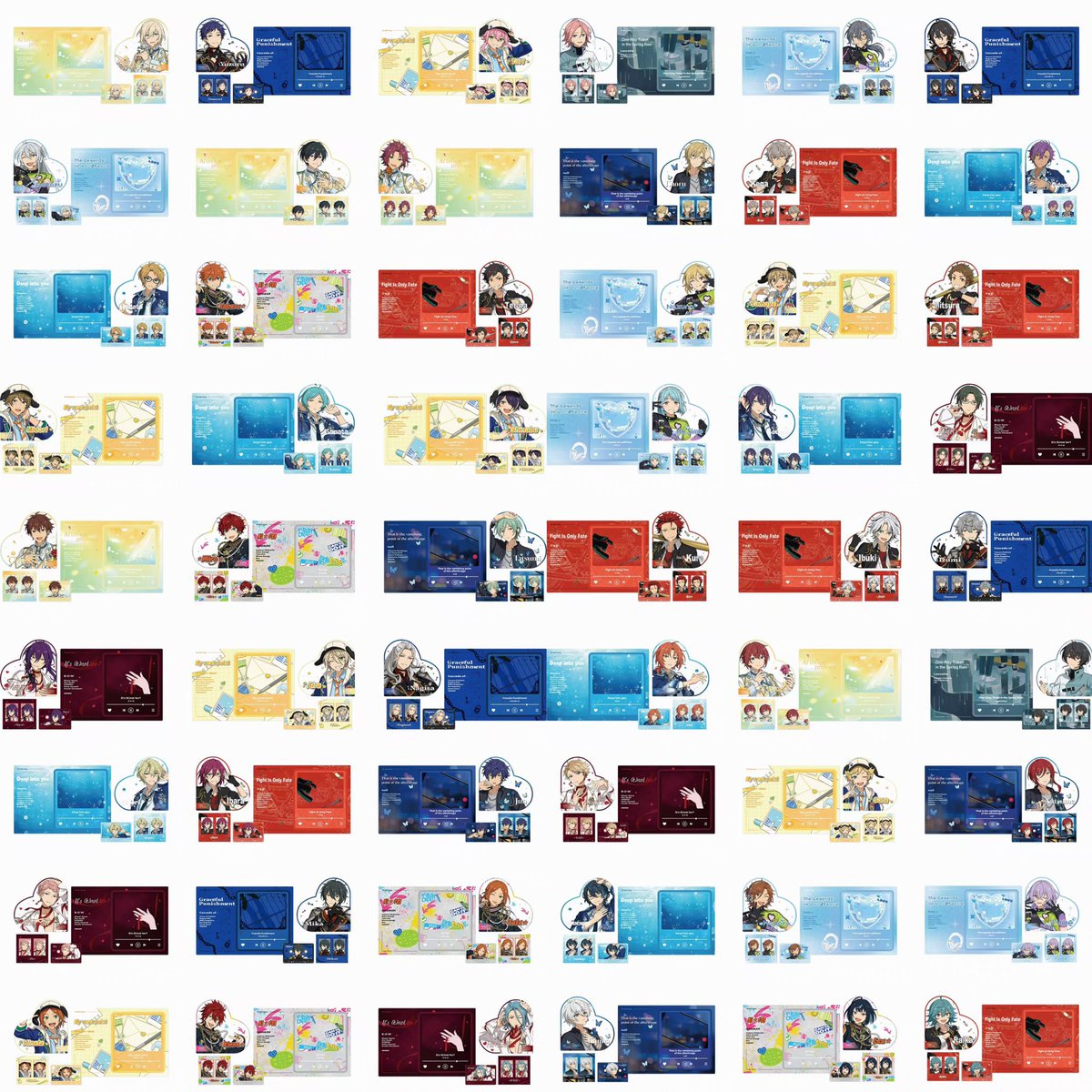 KOALA_IKE2nd's tweet photo. 【🐨商品紹介🐨】

偶像夢幻祭海外限定商品

「10 UNIT SONG 痛板(イタイタ)セット」
実物サンプル画像

予約詳細はまたお知らせします https://t.co/MDYf2fR00w