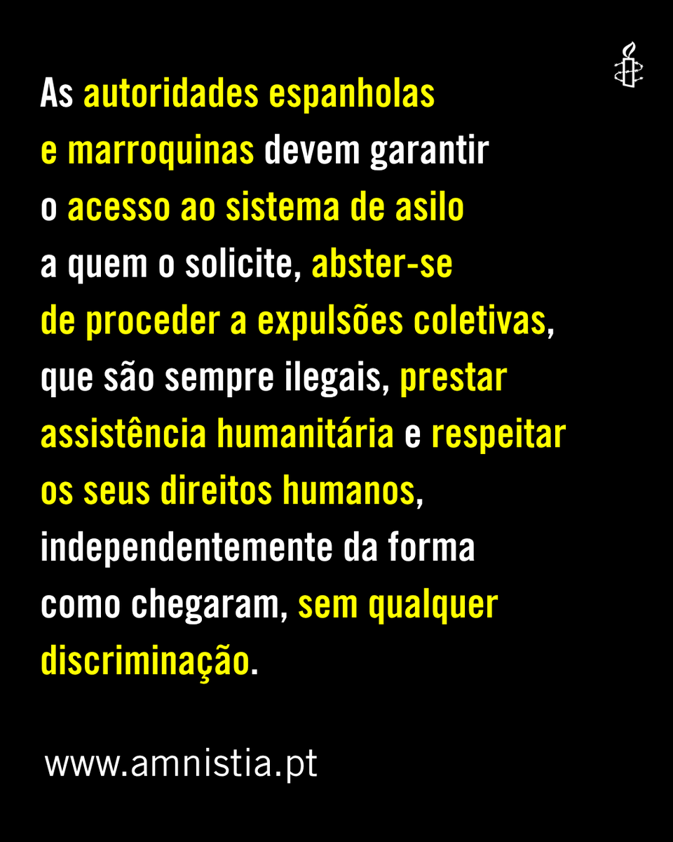 amnistiapt's tweet photo. No dia em que os #ministrosdaadministraçãointerna da #UE debatem a situação #migratória em #Ceuta, a #AmnistiaInternacional apela aos #lídereseuropeus para que respondam de forma #humana e #solidária à situação e ao aumento no número de chegadas às #fronteiras externas da UE https://t.co/5SdiAbvaqL
