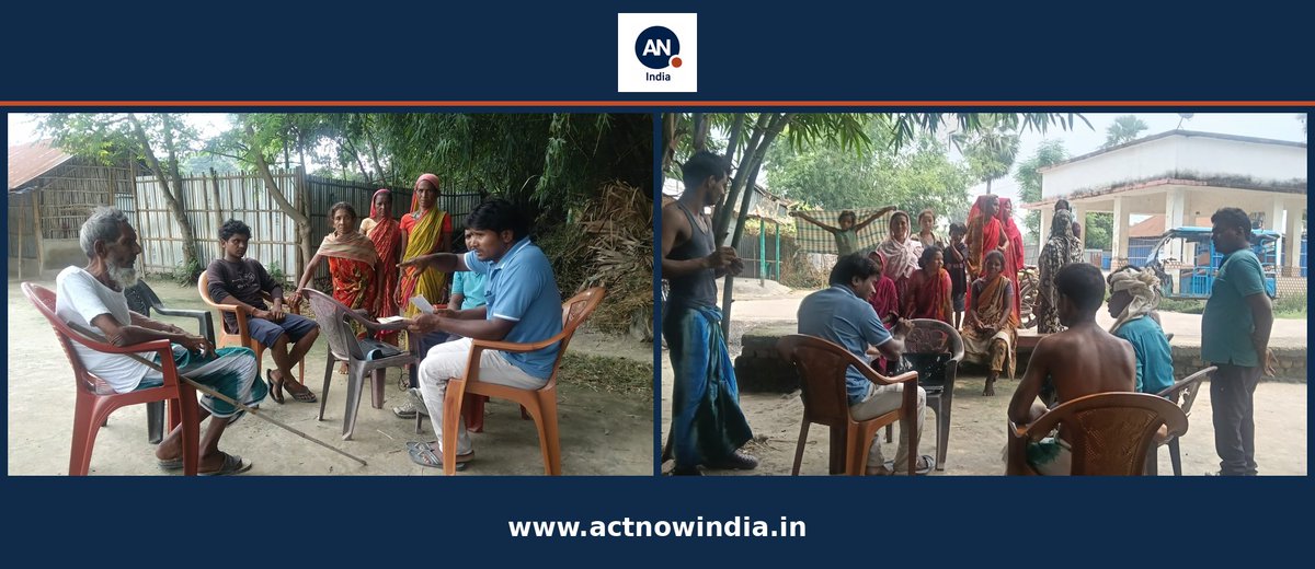actnowindia01's tweet photo. ACT Now India held an awareness camp at Santhal Tola, Katihar — helping informal workers access Ayushman Bharat, BOCW &amp; PMJAY. Beyond info, our team listened to real challenges and offered grounded guidance. Every worker deserves their rights.

#LastMileDelivery #PMJAY #BOCW https://t.co/YBr9z93xzs