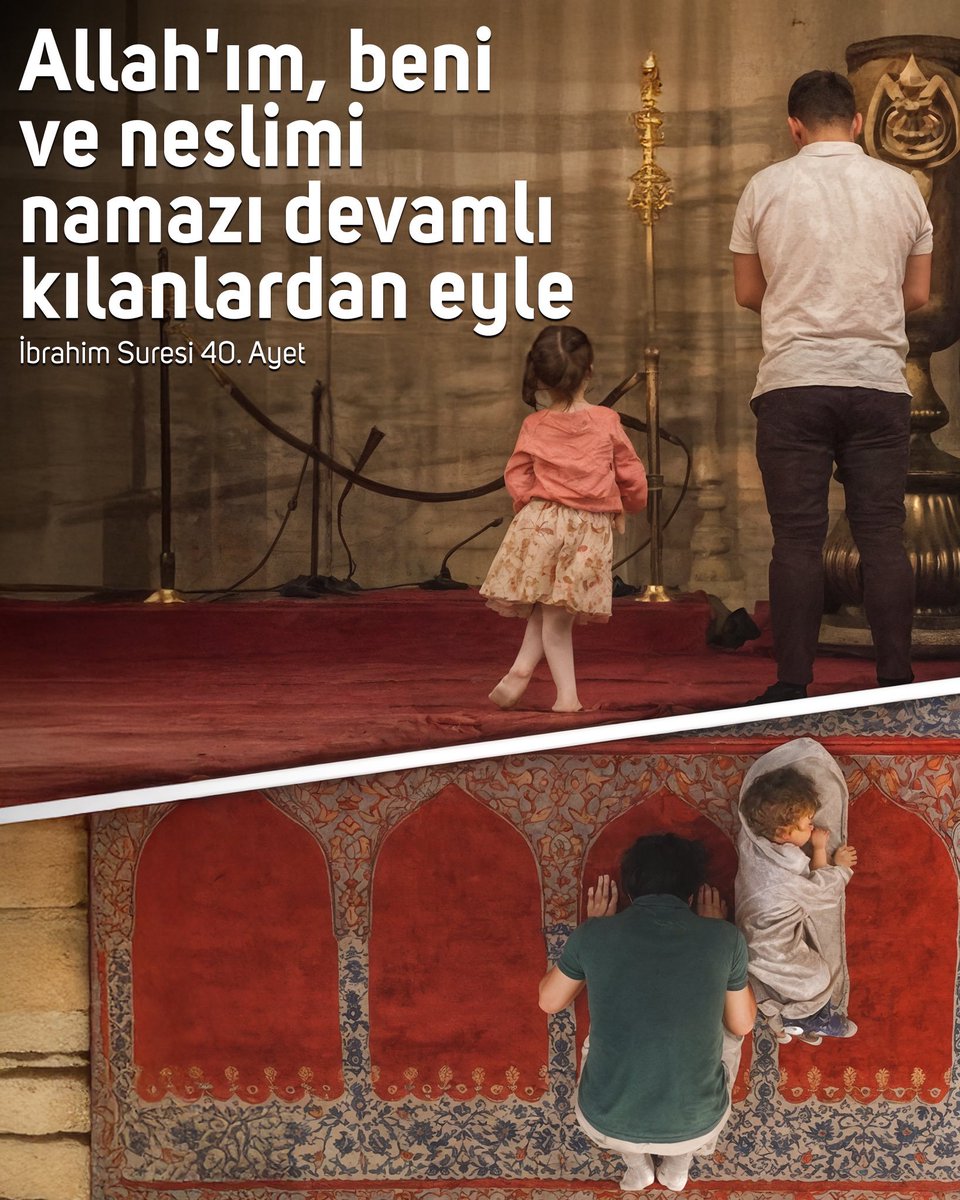 nihaventkar's tweet photo. Allah’ım, beni ve neslimi namazı devamlı kılanlardan eyle. https://t.co/lCeonnxlcZ