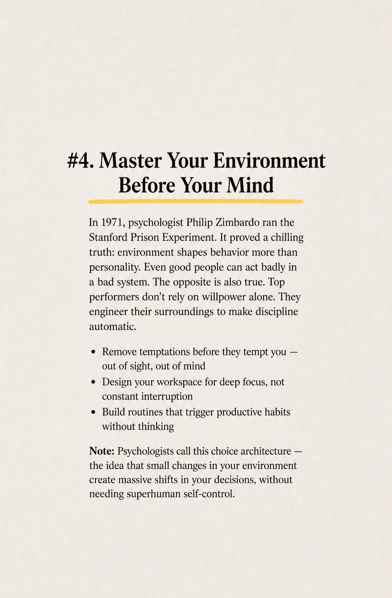Readrichrevoltn's tweet photo. This Psychology Mindset Will Rewire Your Brain For Success. Success isn’t about raw IQ; it’s about "mastering your environment before your mind"  psychological mindset. https://t.co/kQ6KsUEjqi