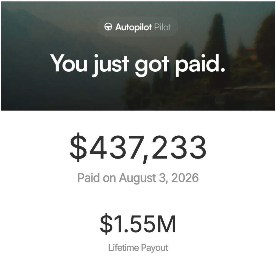 Chrisjjosephs's tweet photo. Why launch your personal portfolio on @joinautopilot  ?

Well you just might make $437,233 in just one month by doing so https://t.co/31WMCvd6SQ