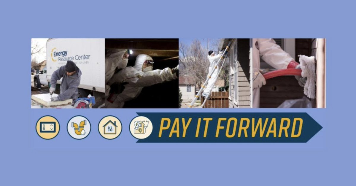 energyrescenter's tweet photo. mprove your home while giving back! ERC’s Pay It Forward Program offers trusted energy efficiency services, and 100% of profits support free weatherization and home improvements for income-qualified Colorado families. 💙
Learn more: https://t.co/ii5UMg9c4k
#PayItForward https://t.co/S2MsYD2gvj