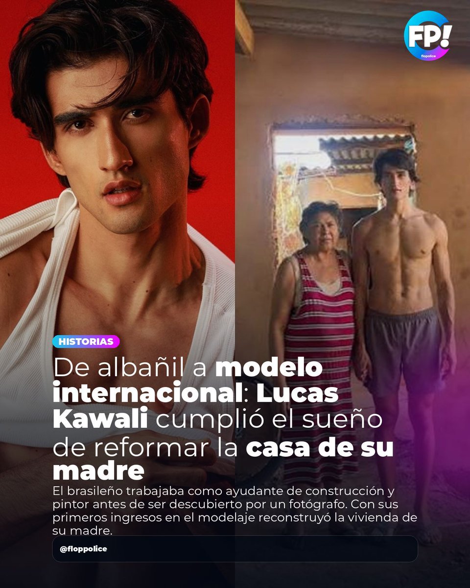 _floppolice's tweet photo. 🏗️✨ Lucas Kawali pasó de trabajar como ayudante de albañil y pintor a abrirse camino en el modelaje internacional.

¿Conocías su historia? 👀👇

#LucasKawali #Modelaje #HistoriasDeSuperacion #Brasil #FlopPolice https://t.co/WVVkAEGuGt
