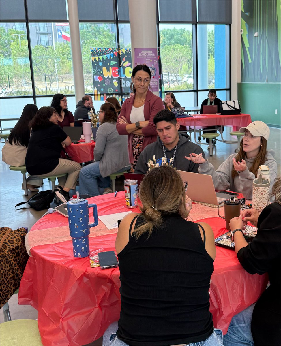 N_Bernardino's tweet photo. ๐คโจ AI was the star of the show at Jill Stone as they explored creative ways to use AI to save time, boost efficiency, and spark even more engagement in the classroom. The team is putting their new superpowers to work as they plan for an incredible first week of school. https://t.co/kVgnZ41WwP