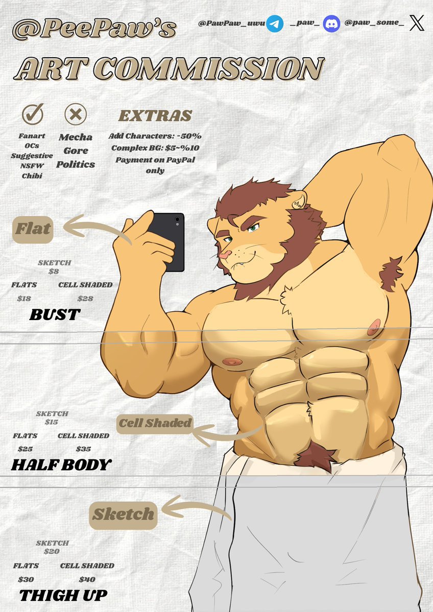 paw_some_'s tweet photo. Groceries and Bills are rising soo.... I'm opening 4 commission slots again with my new commission sheet✨🥹

#artcommission #furryart https://t.co/fFXmaHoKSZ