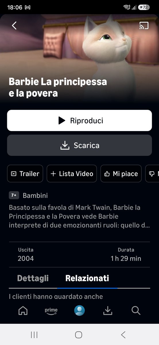 KDisneyano's tweet photo. RAGAAA MESSO SU PRIME VIDEO
#barbie la principessa e la povera https://t.co/j6MhDgwVJf