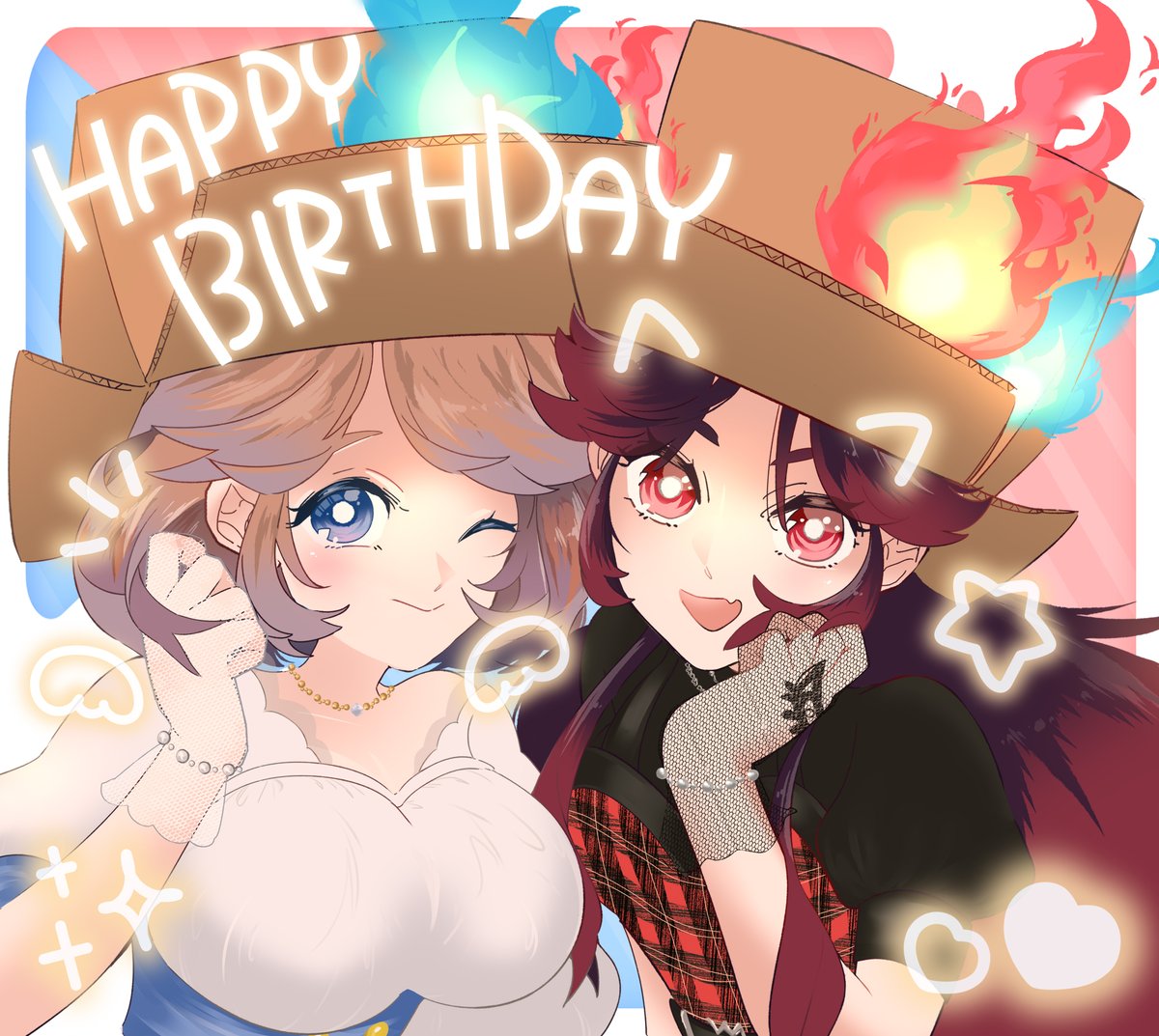 noroichanco's tweet photo. #はこわけアート
あみちんりこぴん💙❤
お誕生日おめでとー！！！🎂＼( 'ω')／ https://t.co/cZVmBRBoML