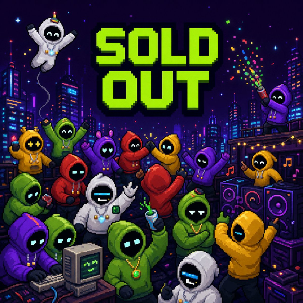 hoodernft's tweet photo. SOLD OUT 🟩

5,000/5,000 Hooders have been minted.
Thank you to everyone who showed up. Reveal soon.
The first rewards will be distributed 24 hours after mint-out.

Trade on OpenSea:
https://t.co/ub3BbjkzC6 https://t.co/2GdQiLvDaY