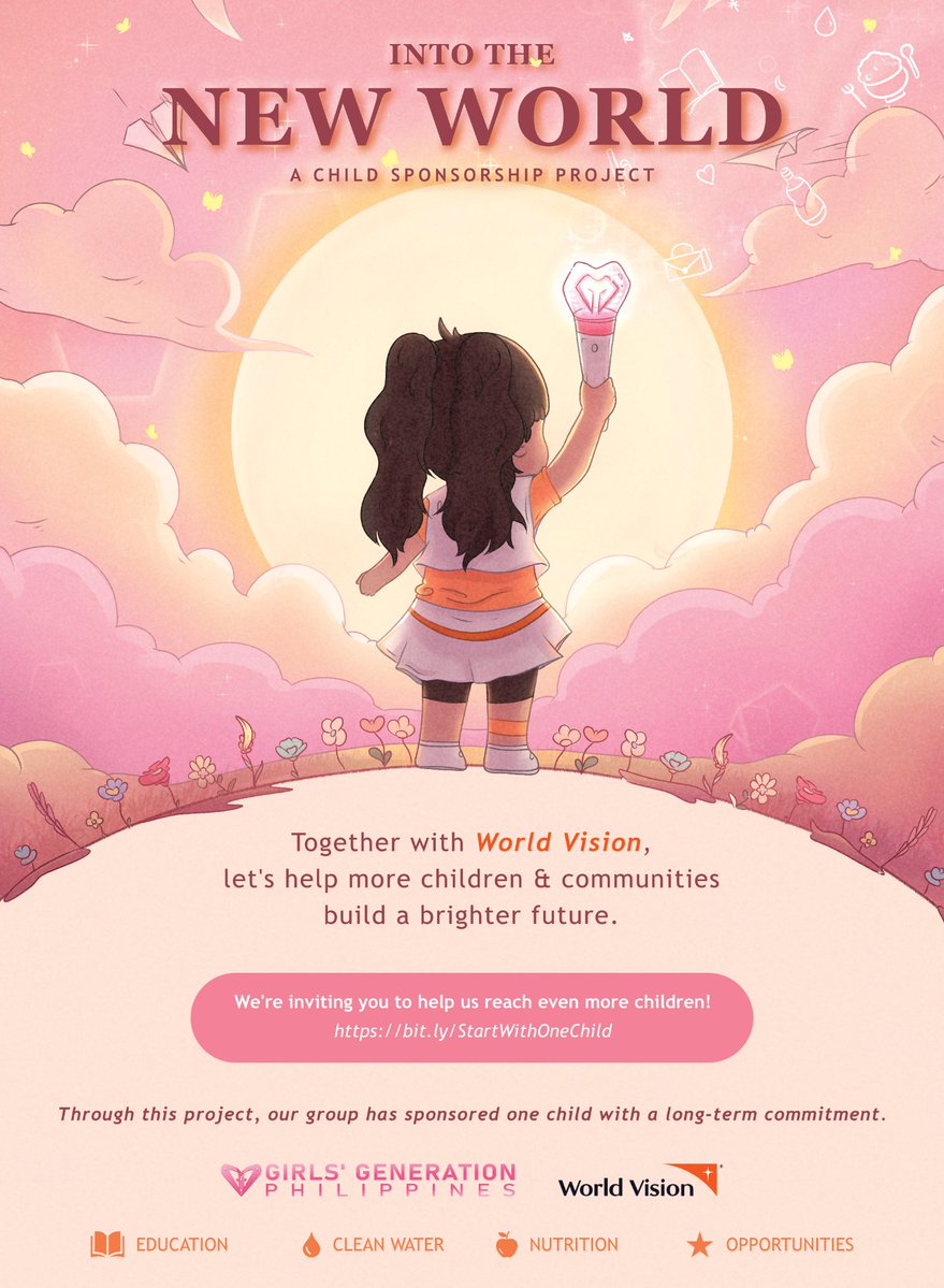 GGPhilippines's tweet photo. Inspired by 19yrs of #GirlsGeneration
Our group sponsored a child thru World Vision to build a brighter future beyond the celebration!🎊

Join us to reach more kids
https://t.co/18V1VsP98x

소녀시대 19주년 축하해💗
SNSD 19th Anniversary🎂

#19년���_지금은_소녀시대
#19YearsWithSNSD https://t.co/j7f4wJlEDv