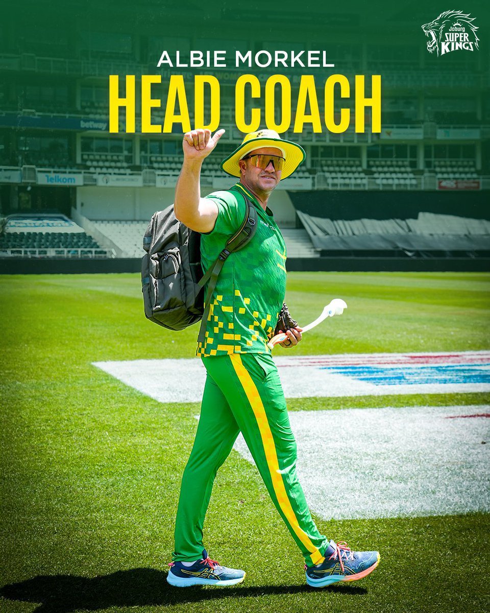MateoCSK's tweet photo. 🚨 SA20 Retentions tomorrow at 1:30 PM.

Excited for the new era of Super Kings starting with Albie as the head coach. Hope he doesn't disappoint us 💛🙏🏻 https://t.co/aAtaKw1c2S