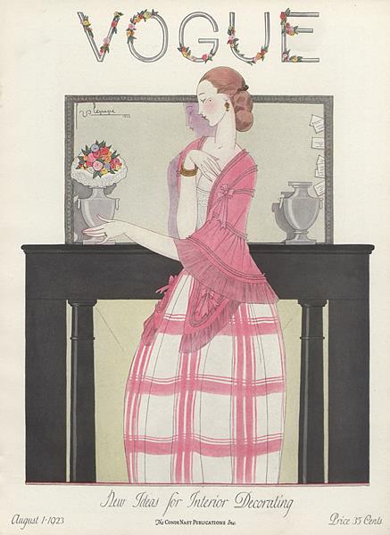 wikivictorian's tweet photo. Front cover of Vogue, 1st August 1923 https://t.co/8PrqIWSqds