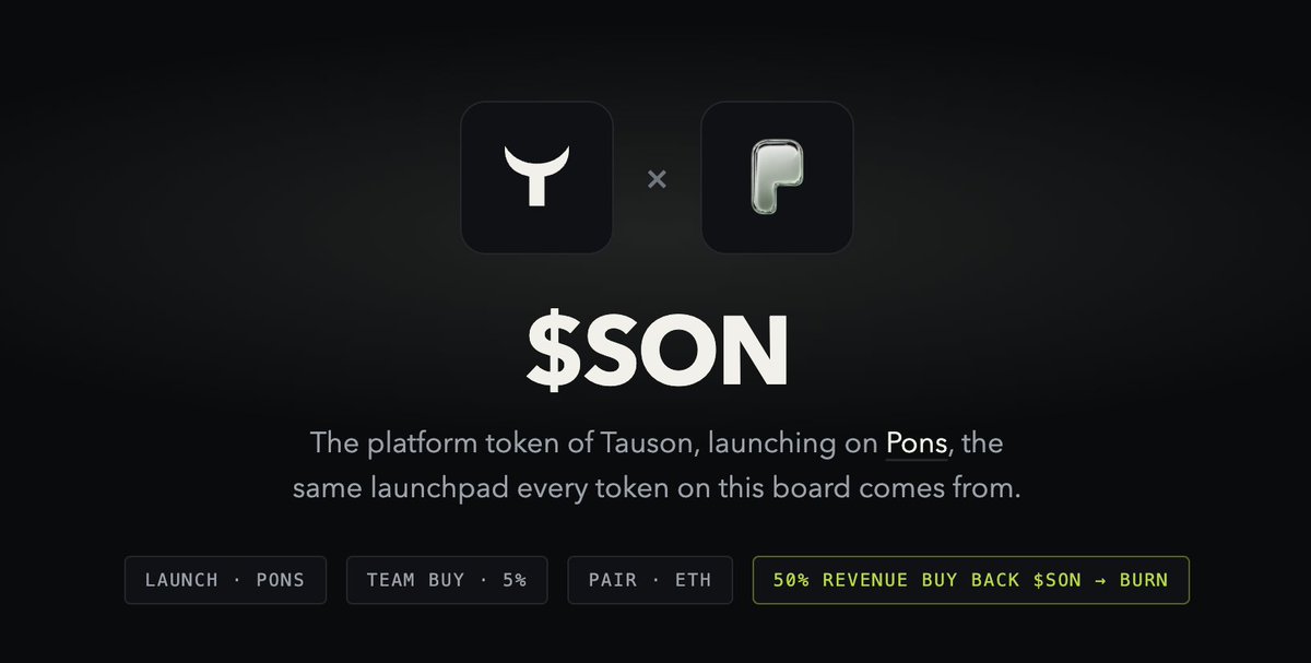 tausonTRADE's tweet photo. 🐂 $SON IS LIVE.

https://t.co/DMik9HZy98 — the memecoin trading terminal for #RobinhoodChain — is officially launched.
 
 CA: 0x2159957aE5F36418EF2b87d19938aADA6b7402f0

One-tap trades. Real on-chain PnL rankings. Dev sells tagged live on the chart.

⚠️ Only trust the CA posted from official channels. Verify before you buy.

⚡ https://t.co/zcK61LZohB #meme $SON