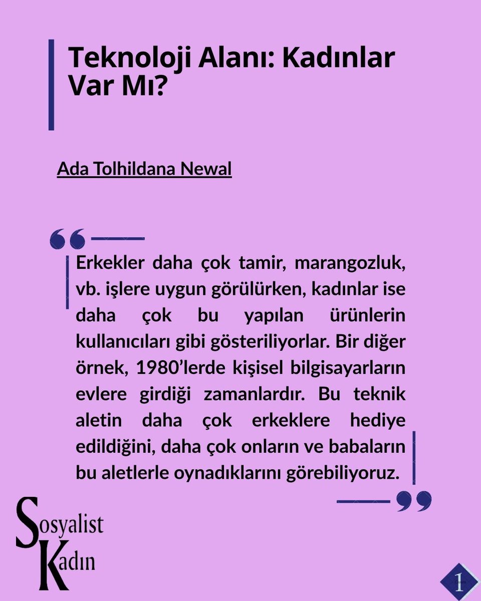 skdergisi's tweet photo. 📝 Yazarımız Ada Tolhildana, son sayımızda "Teknoloji Alanı: Kadınlar Var Mı?" sorusuna yanıt verdi⤵️
https://t.co/bV8CrIUTLC https://t.co/gc7Gvfzh70