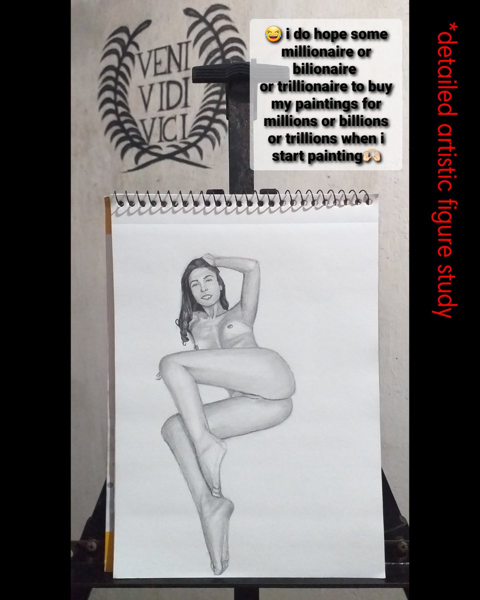 Restrictedwork's tweet photo. This artwork is part of my comprehensive anatomy study of 1000 Dynamic-Nu*de-Series exploring the natural human form

(😂 i do hope some millionaire or bilionaire or trillionaire to buy my paintings🙌🏻)

DYNAMIC-NU*DE-SERIES : 36
#figuresketch  #sketchpractice #anatomystudy #art https://t.co/hhMbGtkfTw