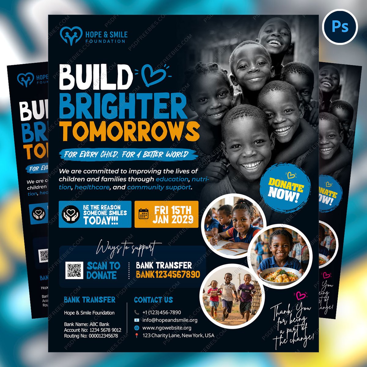 PSDFreebies's tweet photo. Download the Child Welfare And Relief Fundraising Flyer PSD Template.
Link Here >> https://t.co/rysJa6F6ut
#Fundraising #ChildWelfare #CharityEvent #NGO #NonProfit #DonationDrive #CommunityOutreach #PSDTemplate #FlyerDesign #CharityFlyer https://t.co/UnyedTNLuV