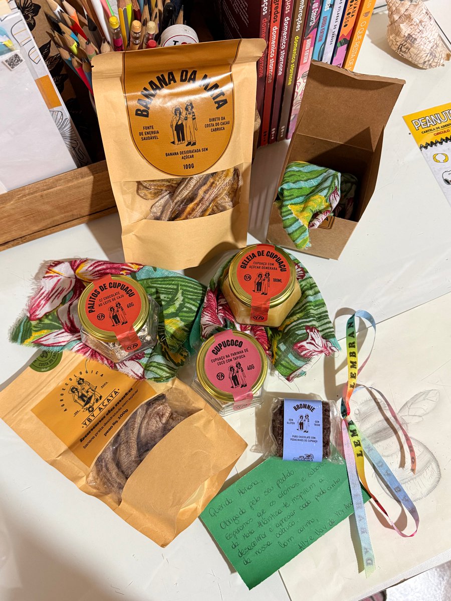 mariguilherme's tweet photo. Gente, atesto e dou fé. Pedi uns produtinhos da @ybyacaya e fui muito mimada e feliz. Além de deliciosos, são um capricho só. P/ quem curte produtos da terra, c/ respeito aos ingredientes, processos e pessoas, vai se encantar tb. A Ally e Nay são simplesmente maravilhosas.🫶 https://t.co/CIOuOZoGjj