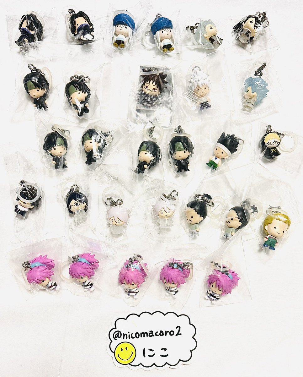 nicomacaro2's tweet photo. 【交換】
めじるしアクセサリー BLEACH ハンターハンター 呪術廻戦 ハイキュー

譲) 画像1

求) 画像2

上段開封済み未使用です。
レート考慮お願いいたします。
初回取引の方はプロカ必読。検索からでもお気軽にお声掛けください。 https://t.co/lLdEpaxHZV