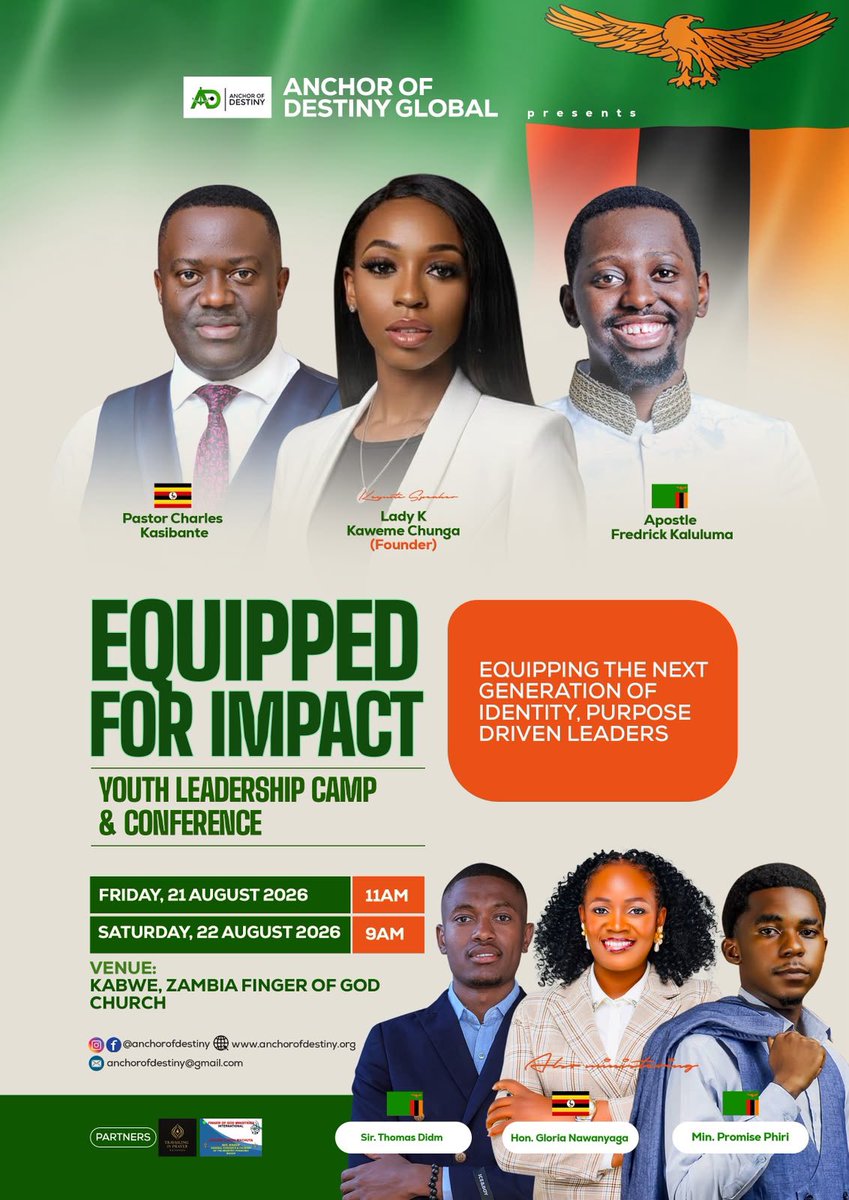 Dest_nyMatters's tweet photo. Our next stop is Zambia.. Don’t get left behind #EquippedForImpact #PurposeDrivenLeaders #Faith #YouthLeadership 🤗🤗 https://t.co/0dmTb2BvnP