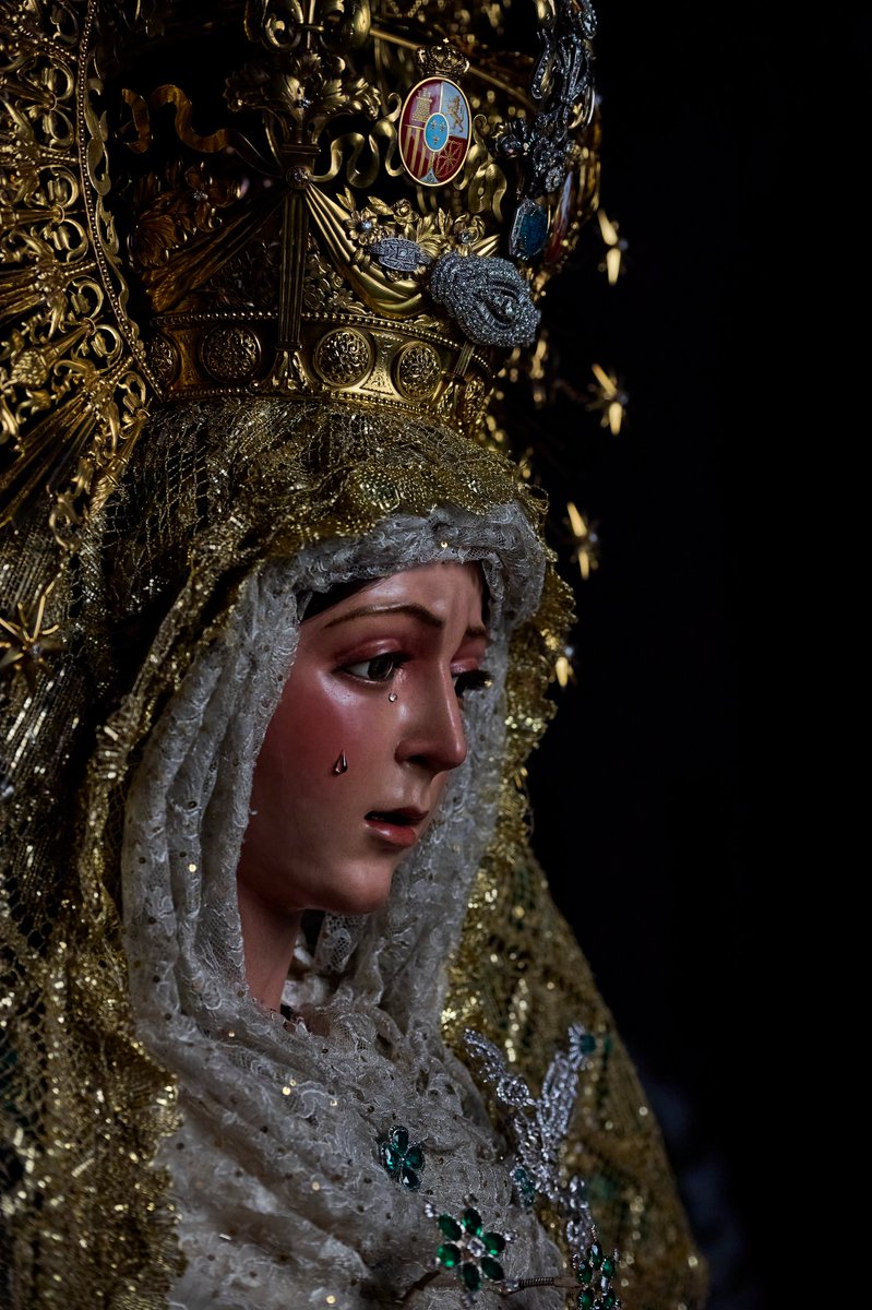 Hdad_Macarena's tweet photo. Como cada día, a las doce, rezamos el Ángelus para invocar y poner todas nuestras intenciones ante Nuestra Bendita Madre, María Santísima de la Esperanza.

El ángel del Señor anunció a María. Y concibió por obra y gracia del Espíritu Santo.

(Dios te salve, María...)

He aquí la esclava del Señor.
Hágase en mí según tu palabra.

(Dios te salve, María...)

Y el Verbo de Dios se hizo carne.
Y habitó entre nosotros.

(Dios te salve, María...)

Ruega por nosotros, Santa Madre de Dios, para que seamos dignos de alcanzar las promesas de Jesucristo.

Oremos 🙏🏻
Oh Padre, Infunde en nuestra alma tu gracia. Tú, que en la anunciación del Ángel nos has revelado la encarnación de tu Hijo, por su pasión y su cruz condúcenos a la gloria de la resurrección. Por Cristo, Nuestro Señor. Amén.

📸 @mjhm1742