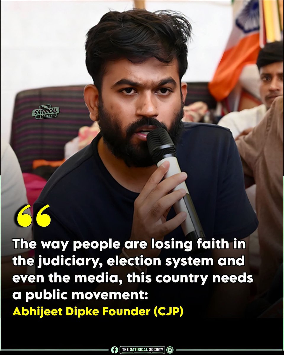 ScCardoz's tweet photo. A democracy's biggest strength isn't power—it's public trust. Once that trust begins to fade, every institution comes under scrutiny. Do you agree or disagree?
.
.
.
.
#AbhijeetDipke #NarendraModi #GodiMedia #GenZ #cjp https://t.co/PWIus5fEgl