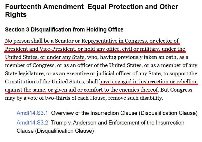 SantaSurfing's tweet photo. The Trump Trap!!
1.  Members of SCOTUS that voted against President Trump's stance on birthright citizenship.  
2.  SCOTUS just made a final judgment on the 14th Amendment!  Dirty SCOTUS cannot alienate sections of the 14th Amendment now!

14th Amendment Section 3 is key!
It's about politicians, military, and executive or judicial officer (anyone that took an oath) of any state that has engaged in insurrection or rebellion and / or giving aid or comfort to the enemies (aka Treason), shall not hold any office! 

Since the Swamp criminal exposure is happening, the newly elected Congress (mid-term election), once sworn in, they will strip or remove ALL of the dirty swamp and toss them into exile!