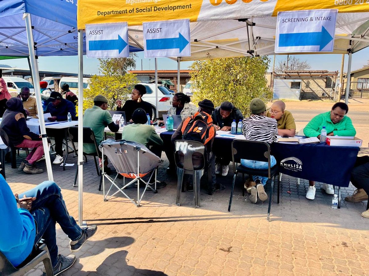 DSDMpu's tweet photo. The second round of the Nkangala Inpatient Treatment Centre's #Siyabalanda Roadshow, 04 August 2026, in Phola, Emalahleni Local Municipality. (5) service users—comprising one (1) female and four (4) males—successfully referred for treatment. 
#mpumalangaaprovincethatworksforall https://t.co/SKasqQloSH