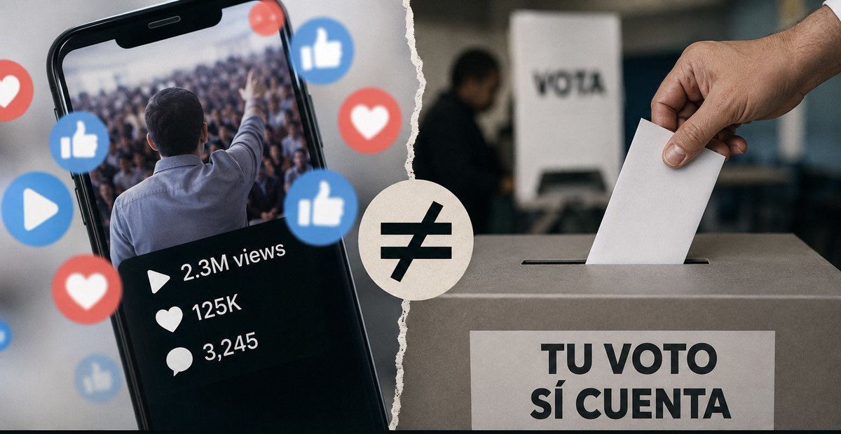 ElicFernandez's tweet photo. Los likes y los views no son votos… https://t.co/r0kcm0yvVF https://t.co/j4rRp3DVcw