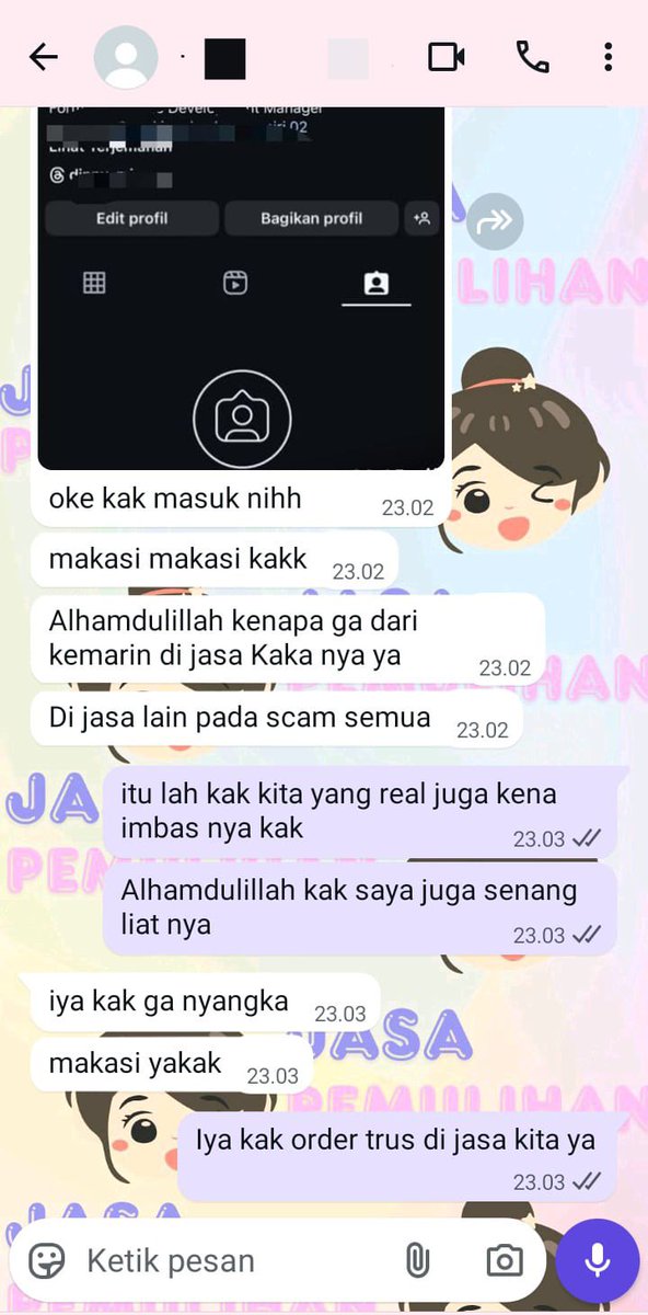 keirkai's tweet photo. PAGI WTS ALL JASA

✍️JASA HAPUS AKUN 
✅JASA PULIHKAN AKUN &amp; PEMULIHAN AKUN LUPA PASWORD/KE HACK
✍️LACAK LOKASI
✅SADAP WA/IG
✍️UNSUS/UNBAN
✅JASA LACAK HP HILANG BY NO HP/IMEI
✍️JASA HACK(EMAIL,Instagram,Whatsapp,TWITER/X, FB,TIKTOK,LINE )

❗️Hubungi Di Bio Profil https://t.co/ae8T5bm7rN