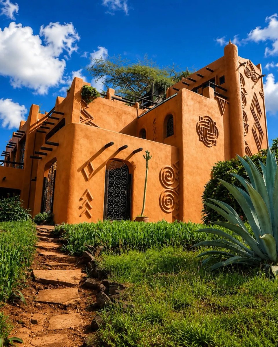 Joe__Bassey's tweet photo. This Kenyan home is a masterpiece of African architecture and art. https://t.co/EVAflClmX9
