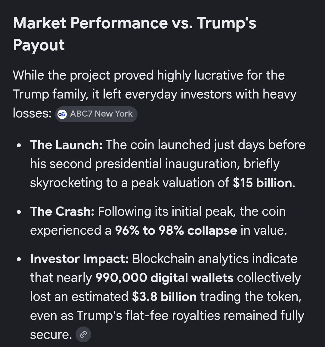 PULL0UTKNG's tweet photo. 😆 Why is it that the trump family sindicate robs US citizens and MAGA investors blind? Isn't this criminal? Because this looks like white collar crime. https://t.co/tVtoiyDTEK