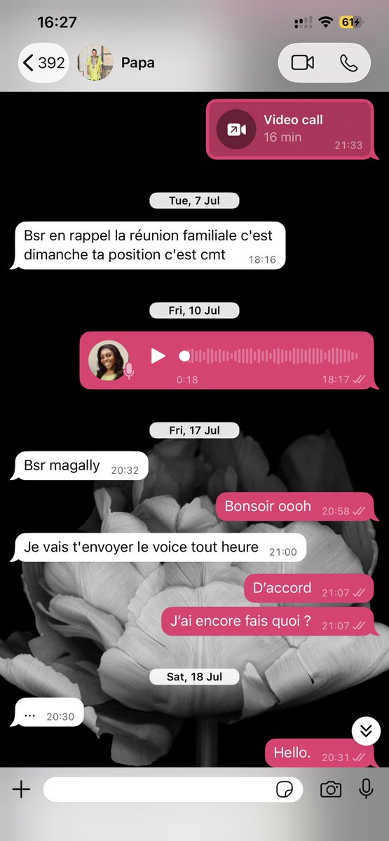 Just_Maguy's tweet photo. En vrai, avec mes parents c’est beaucoup plus des appels les soirs quand ils rentrent du travail . https://t.co/AccBruK2SR