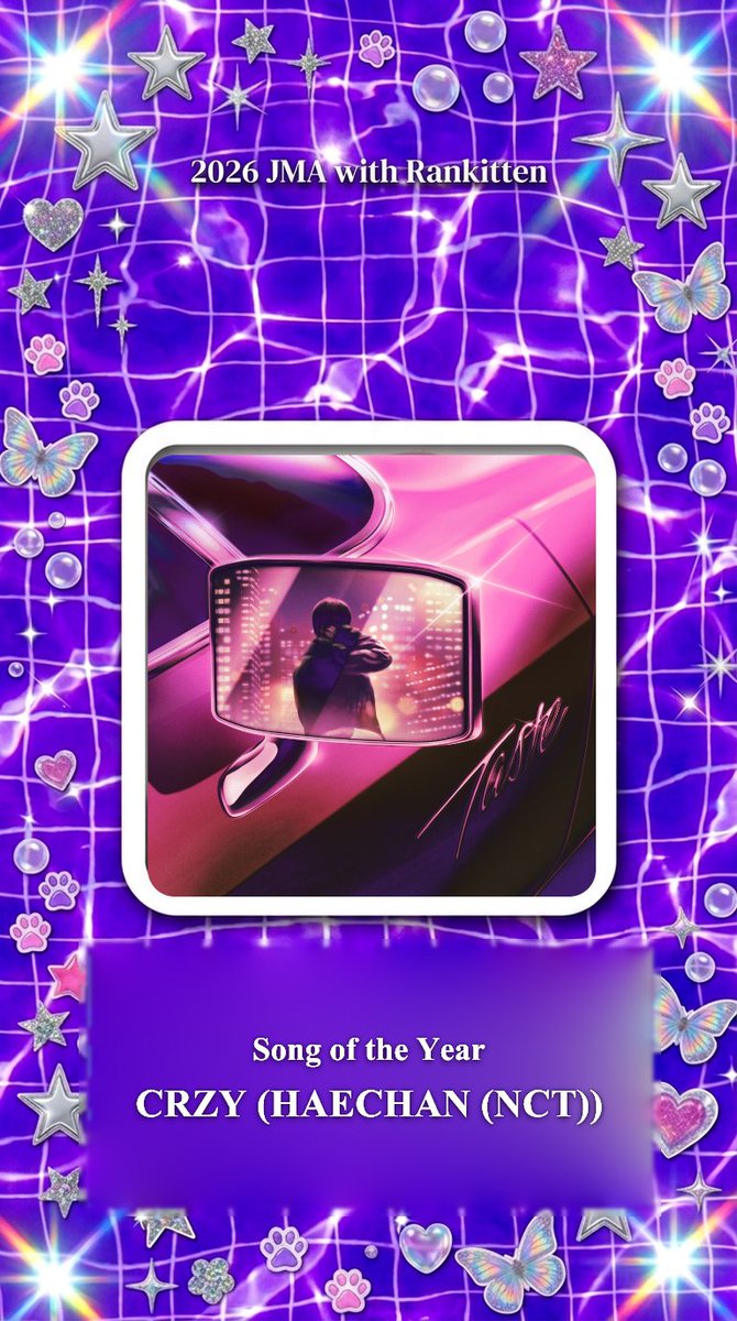 Rankitten_World's tweet photo. ๐The 3rd #JMA Preliminary Round2๐
Vote for Nominee CRZY
๐ธCategory : Song of the Year
๐ธNominee : CRZY
๐ธ#HAECHANNCT
Vote on #Rankitten๐ฝ, the official voting partner of JMA
https://t.co/f5igpJD5sJ
#Rankitten #JUPITER_MUSIC_AWARDS #ASIANTVAWARDS #JMA #ATA #HAECHANNCT #CRZY https://t.co/laFZ2x36At